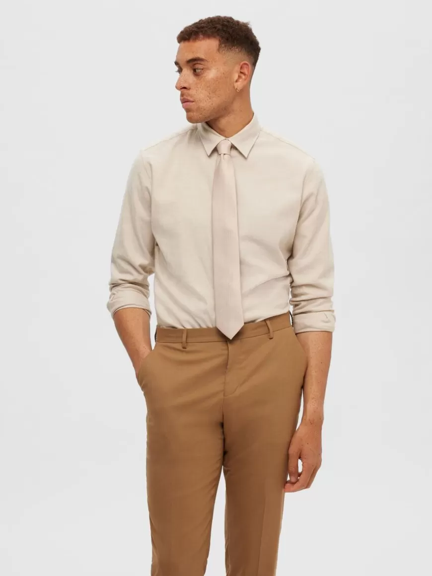 SELECTED FLANELL SKJORTEJAKKE Beige Shop