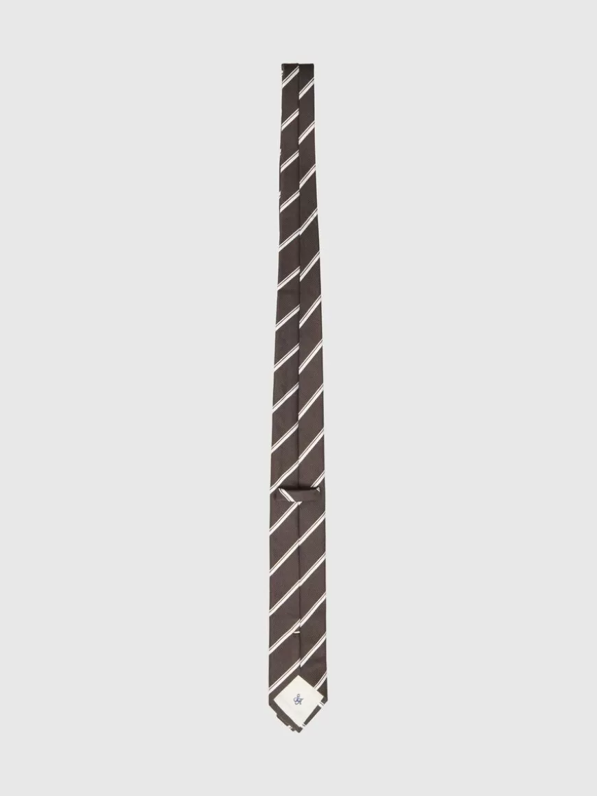 SELECTED STRIPETE SLIPS Brown Online